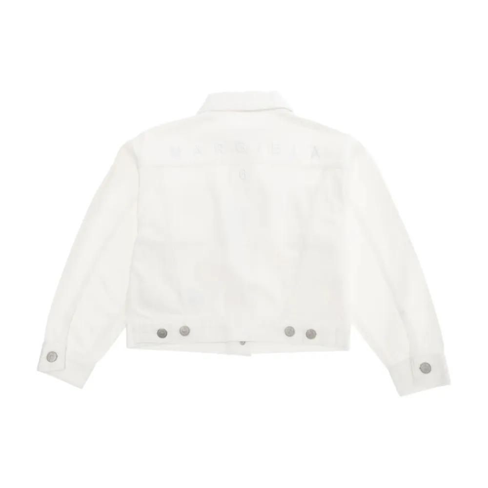 e Jacke mit Logo-Stickerei>MM6 Maison Margiela