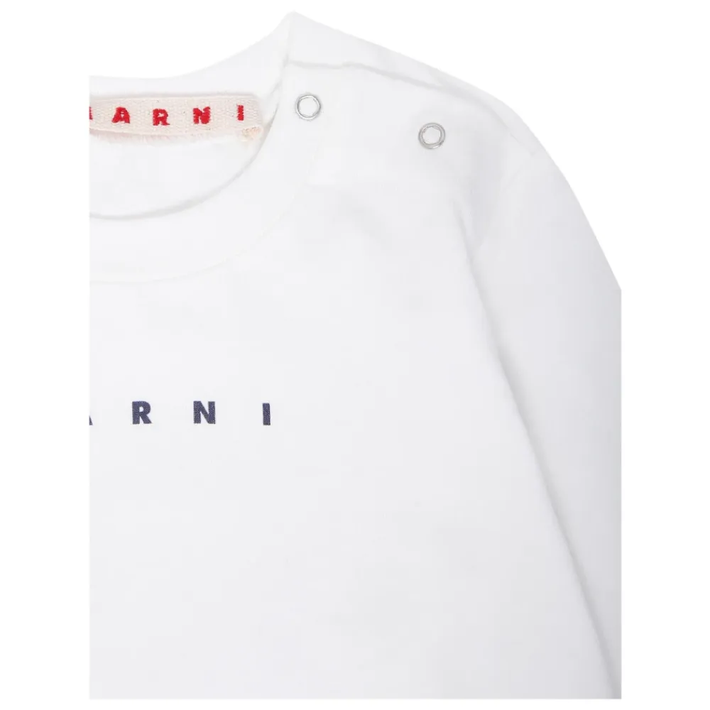 e Langarm T-Shirt mit Logo>Marni Online