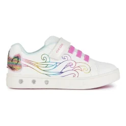 Weiße Skylin Sneakers für Mädchen>Geox