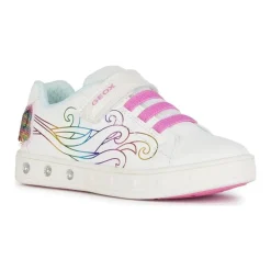 Weiße Skylin Sneakers für Mädchen>Geox