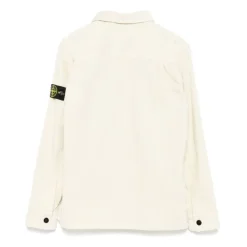 es Baumwollhemd mit geripptem Samt>Stone Island