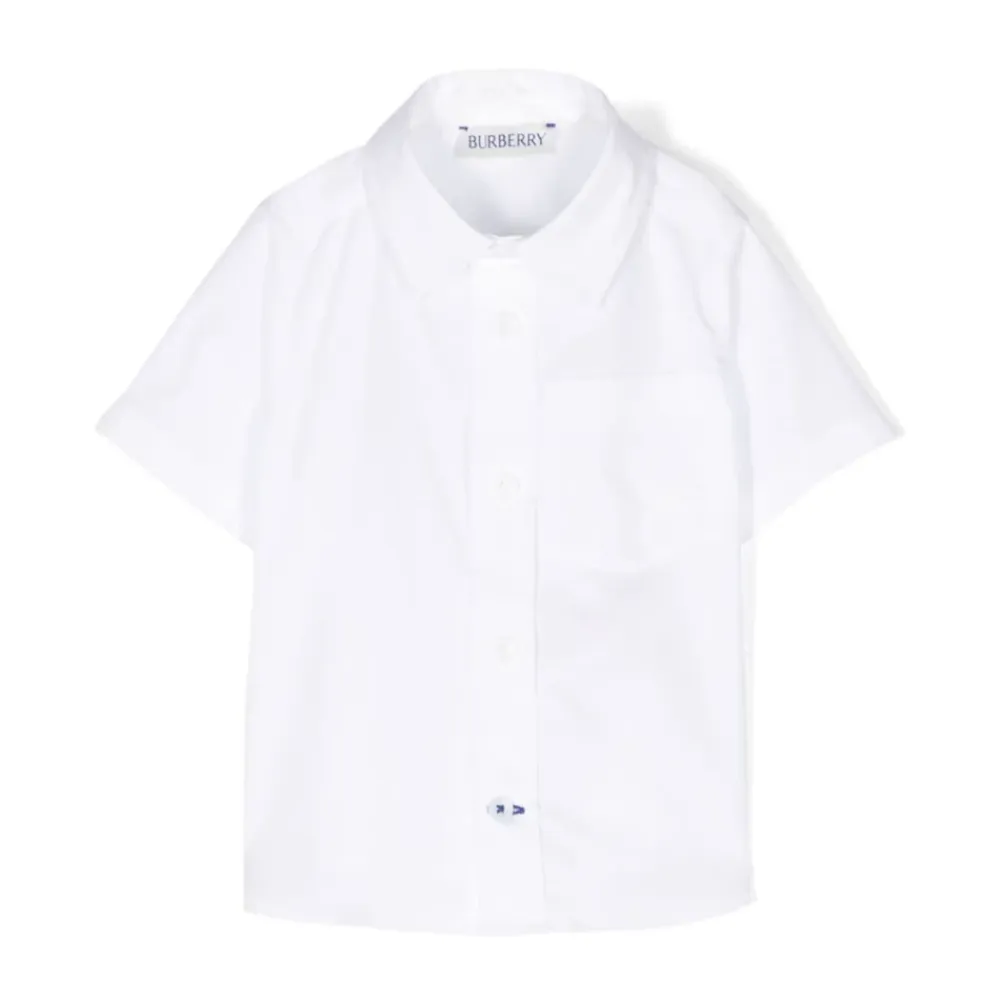 es Hemd mit Kontrastnähten, kurze Ärmel>Burberry Online