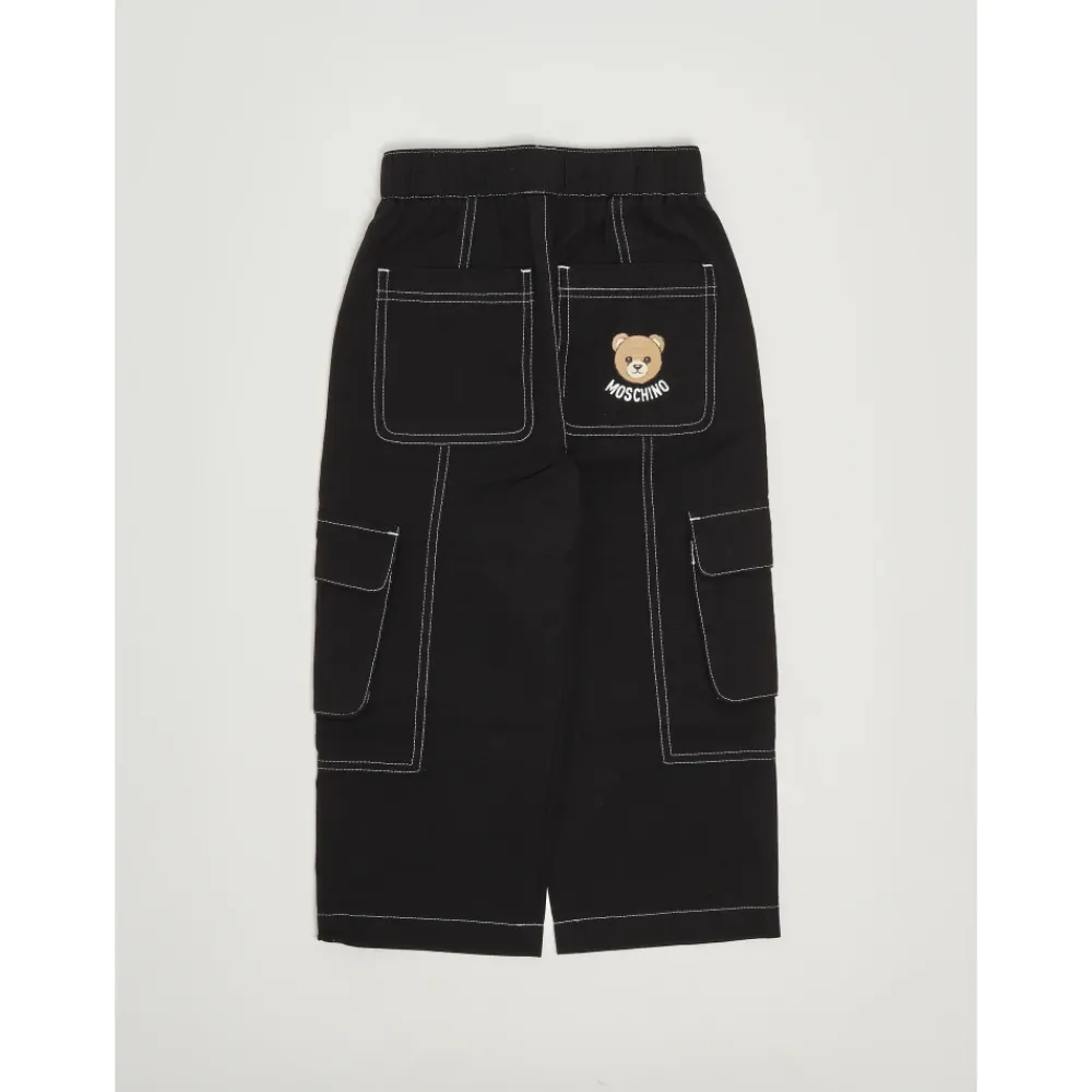 Weitbeinige Baumwollhose>Moschino Online