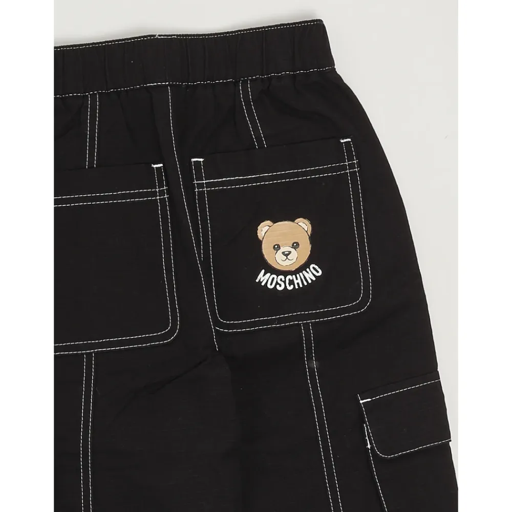 Weitbeinige Baumwollhose>Moschino Online