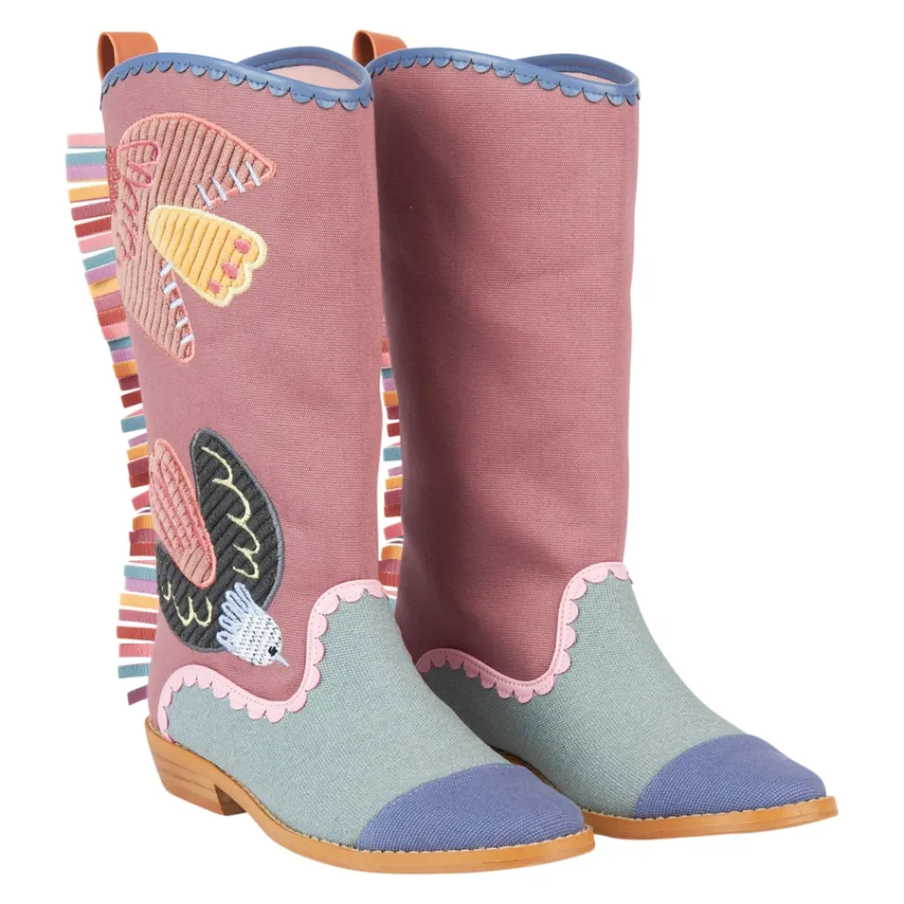 Westernstiefel mit Vogel-Applikationen>Stella McCartney Online