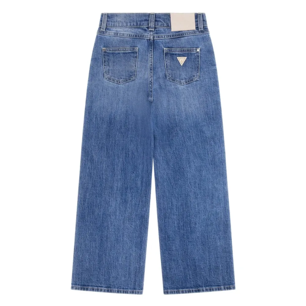 Wide Leg Denim Jeans>Guess Hot