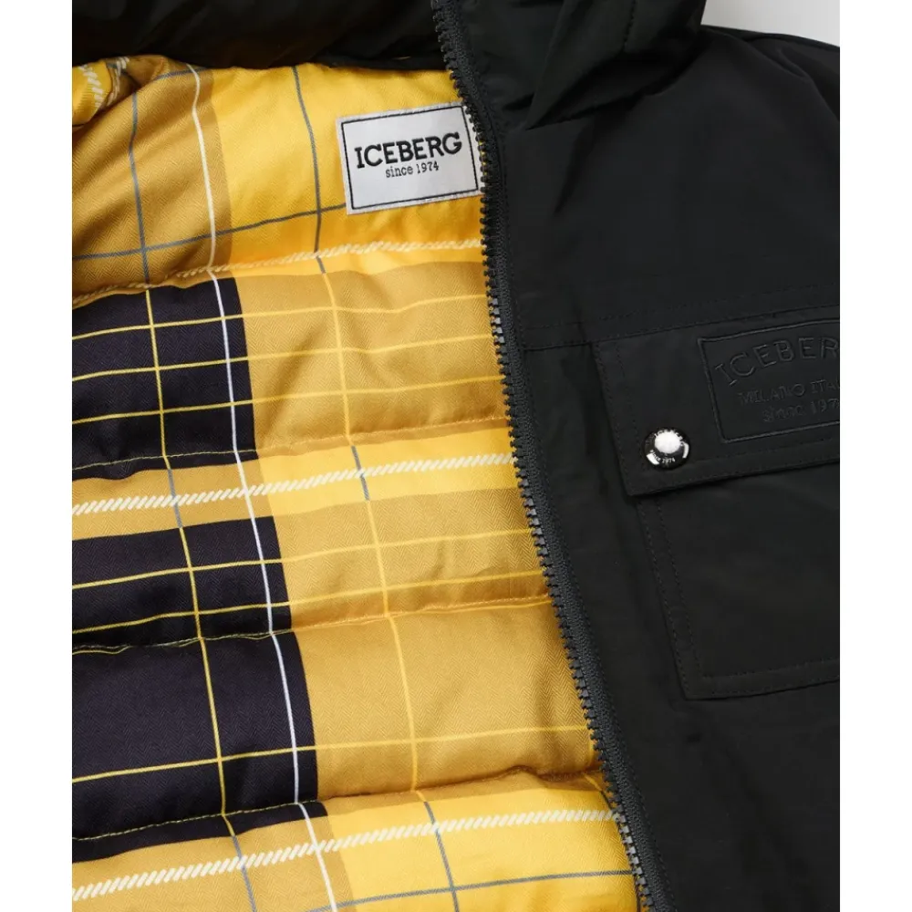 Windbreaker mit Kapuze und Ton-in-Ton-Reißverschlusstaschen>Iceberg Discount