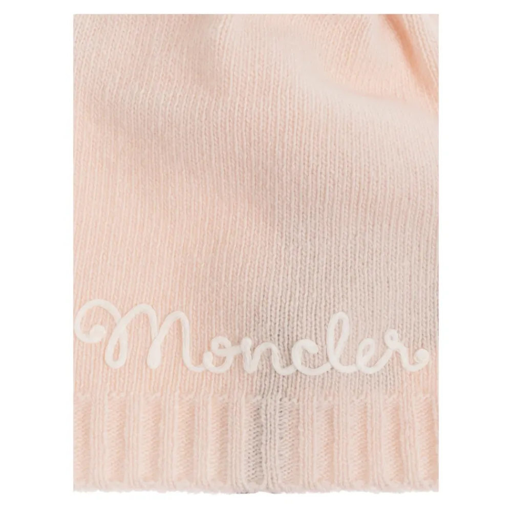 Wollmütze mit gesticktem Logo>Moncler New