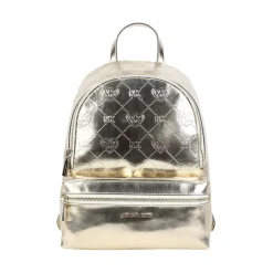 Yellow Gold/Gray Metallischer Kunstleder-Rucksack für Mädchen>Michael Kors Online