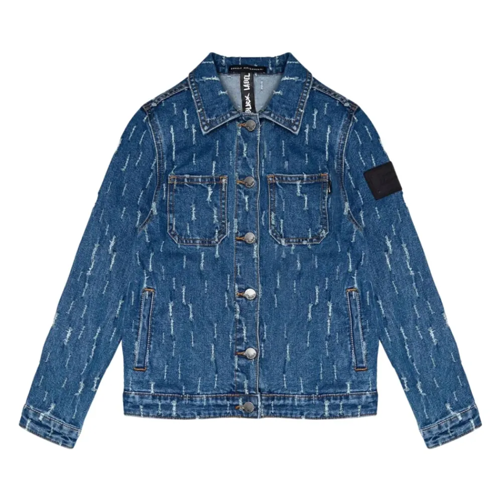 Zerrissene Denim Kinderjacke>Daniele Alessandrini Discount