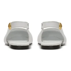 Zweifarbige Ballerinas aus Leder><noscript><img width=