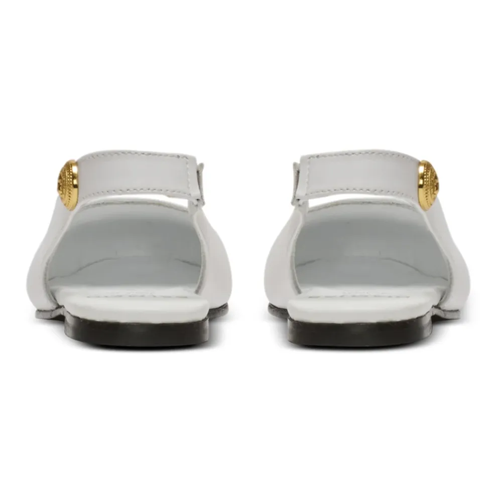 Zweifarbige Ballerinas aus Leder>Balmain Discount