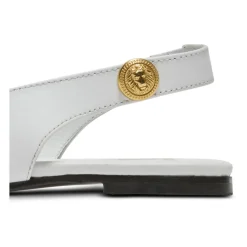 Zweifarbige Ballerinas aus Leder><noscript><img width=