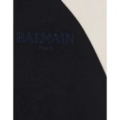 Zweifarbige Jacke mit Kapuze><noscript><img width=